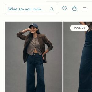 Anthropologie Maeve The Colette Knit wide leg jeans